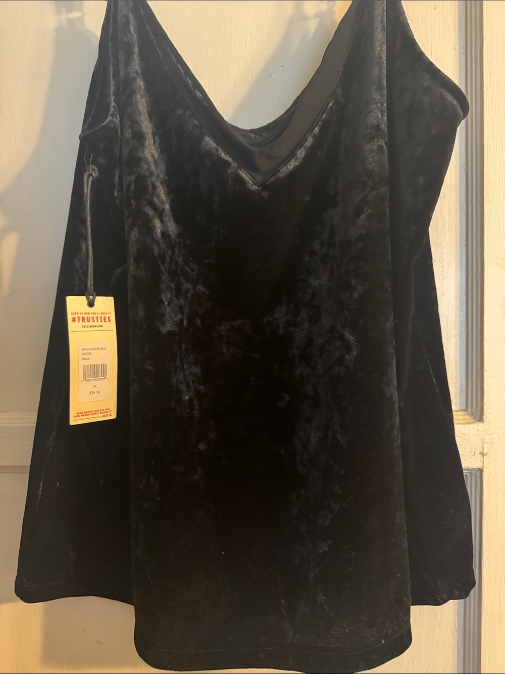 Idyllwind Black Velvet V-Neck Camisole